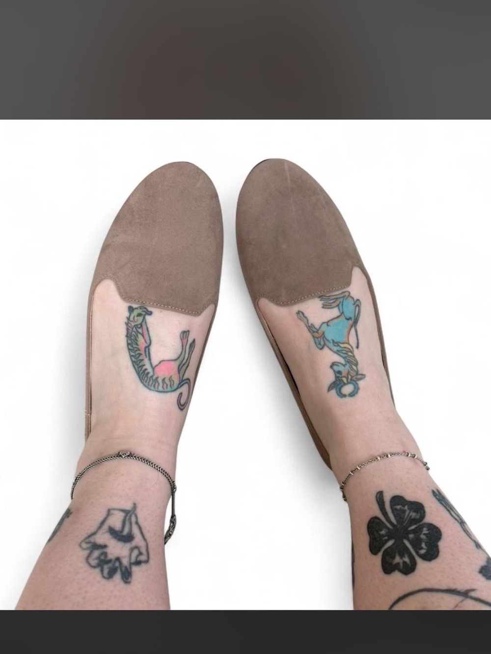 Forever Brown Ballet Flats with Black Soles